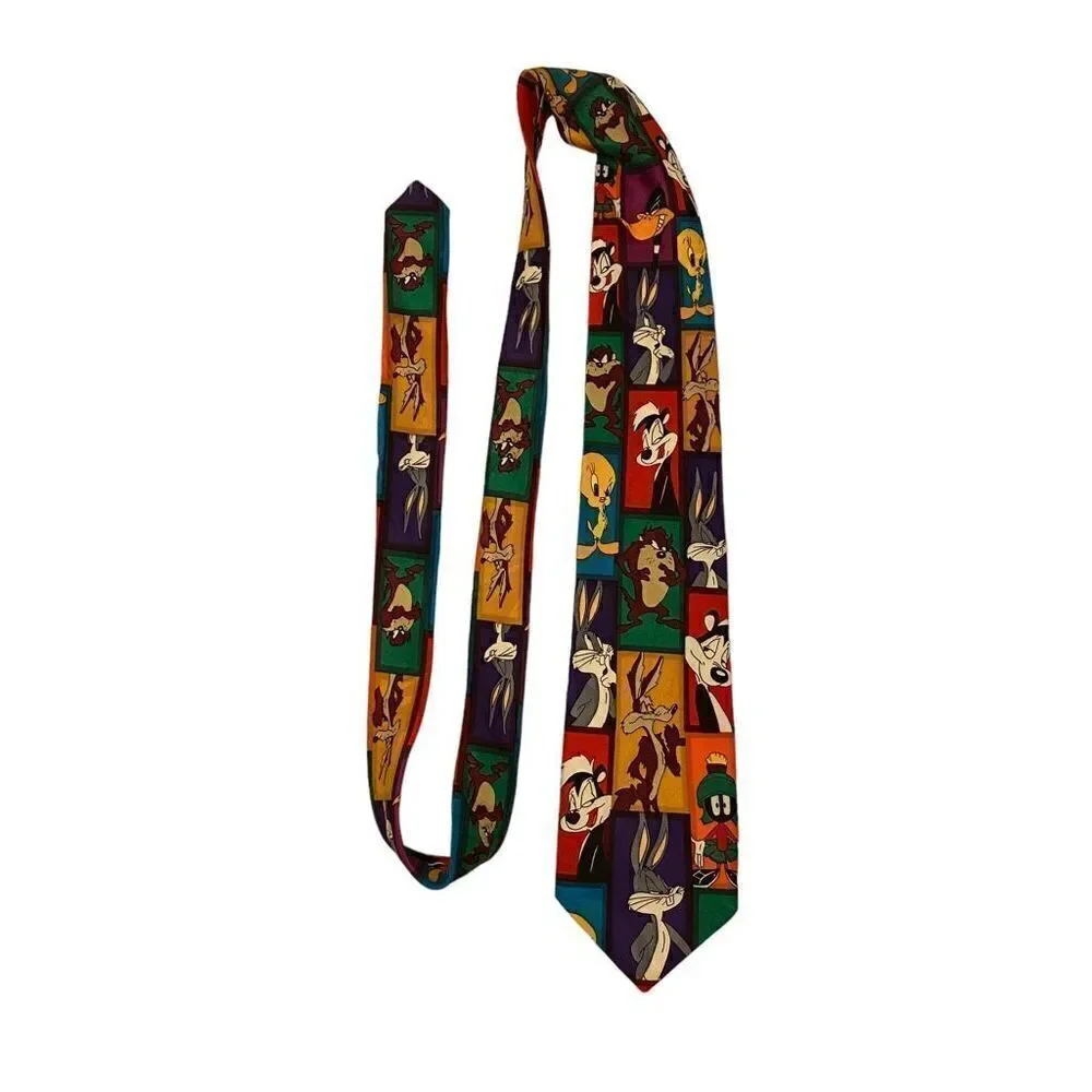 Looney Tunes Character Neck Tie | Bugs Bunny Daffy‎ Duck Marvin Martian